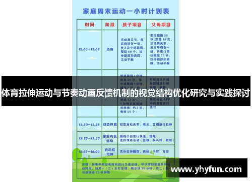 体育拉伸运动与节奏动画反馈机制的视觉结构优化研究与实践探讨
