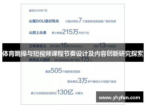 体育跳操与短视频课程节奏设计及内容创新研究探索